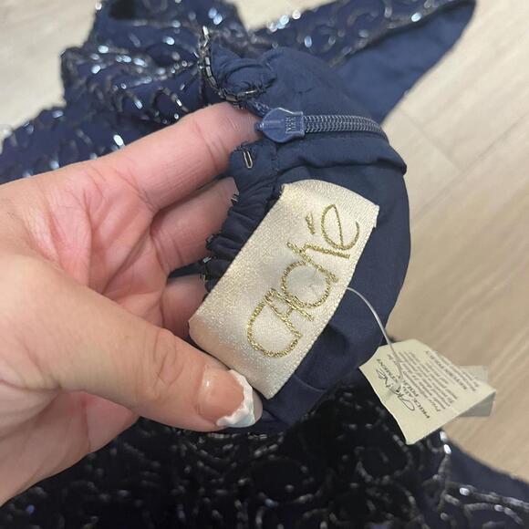 Cache Women's Navy and Blue Dress - Picture 8 of 8